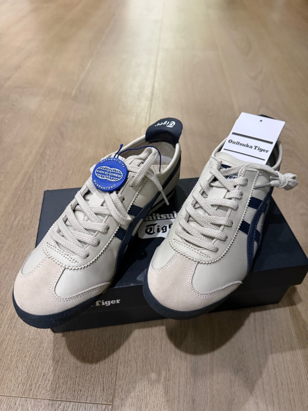 Onitsuka Tiger by Asics Men’s Sneakers - Cream with Navy Stripes